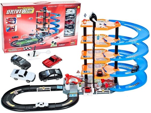 Parcheggio malplay con auto - parcheggio,